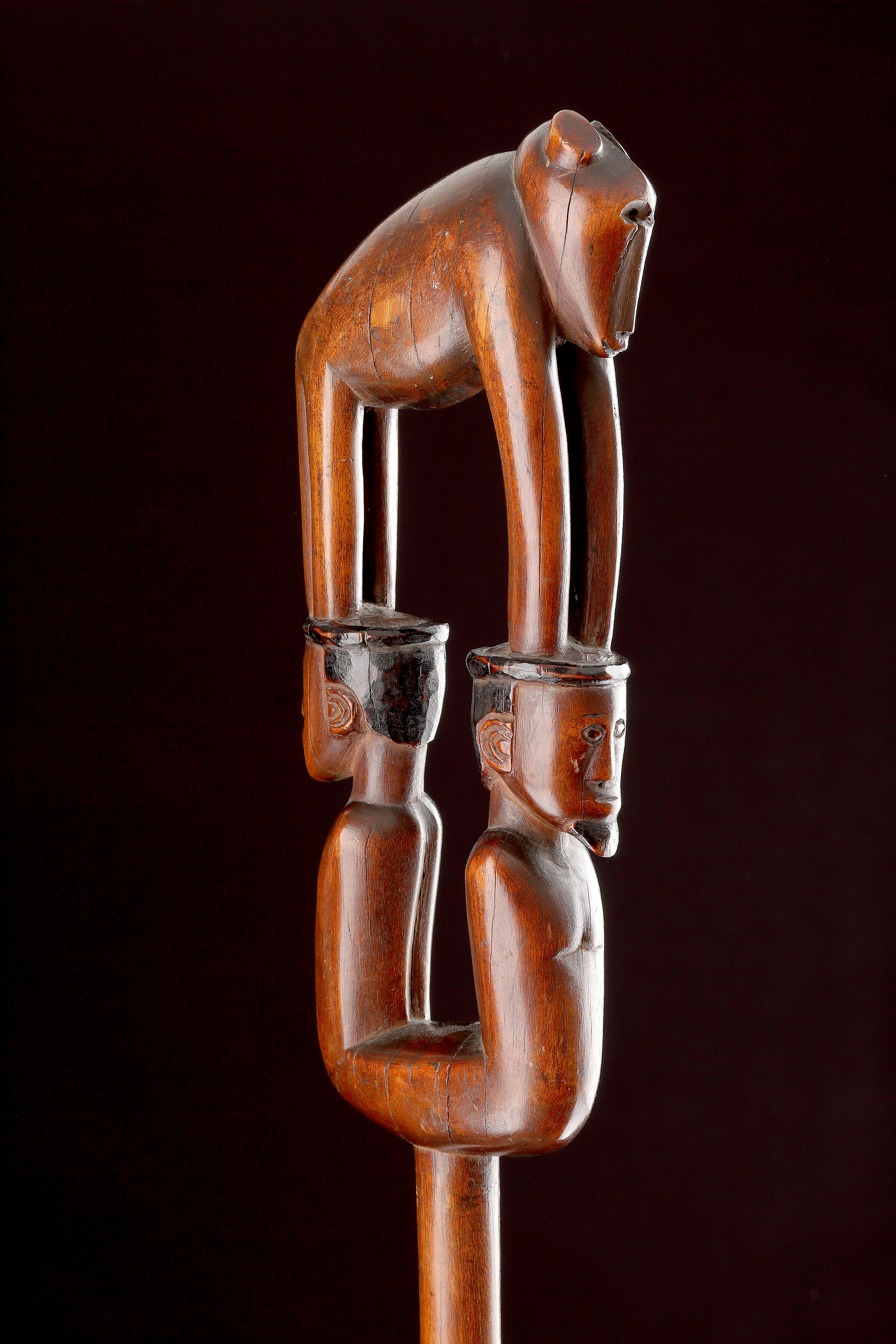 A Rare and Extremely Fine South African Tsonga Prestige Staff by the ‘Baboon Master’